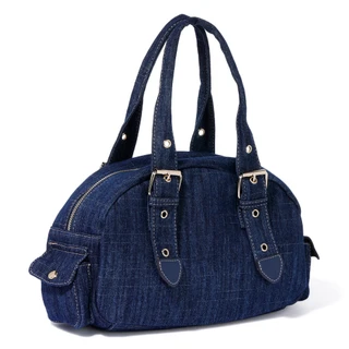 Thumbnail 4: True Religion Patch Denim Satchel 