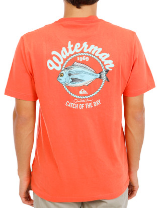 Thumbnail 1: QUICKSILVER WATERMAN Men's Short Sleeve Fish Graphic T-Shirt 