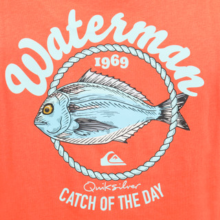 Thumbnail 2: QUICKSILVER WATERMAN Men's Short Sleeve Fish Graphic T-Shirt 
