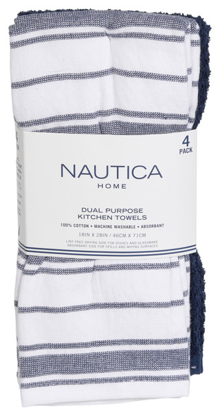 Thumbnail 1: Nautica 4-Piece Dual Purpose Kitchen Towel Set 