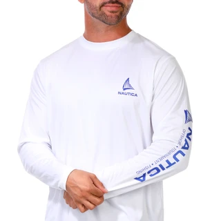 Thumbnail 2: Nautica Men's Long Sleeve Performance Graphic Tee 