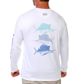 Thumbnail 1: Nautica Men's Long Sleeve Performance Graphic Tee 