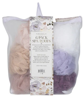 Thumbnail 2: RUBY + MILLIE 6-Pack Spa Poufs 