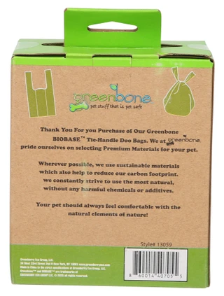 Thumbnail 2: Green Bone 12-Roll Tie-Handle Waste Bags 