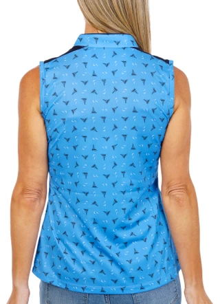 Thumbnail 2: GREG NORMAN Women's Sleeveless Golf Polo 