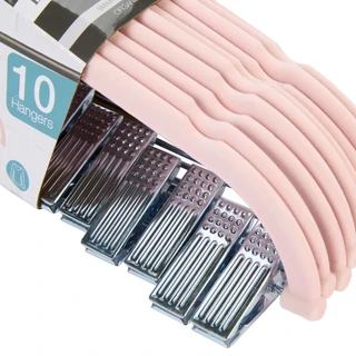 Thumbnail 2: Brookstone 10-Piece Velvet Clip Hanger Set 