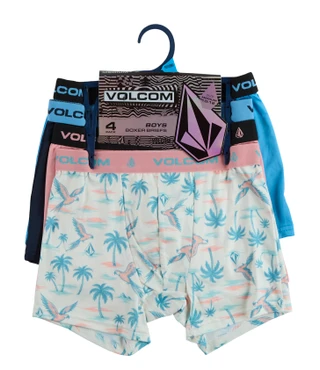 Thumbnail 1: VOLCOM Boys' 4-Pack Performance Boxer Briefs 