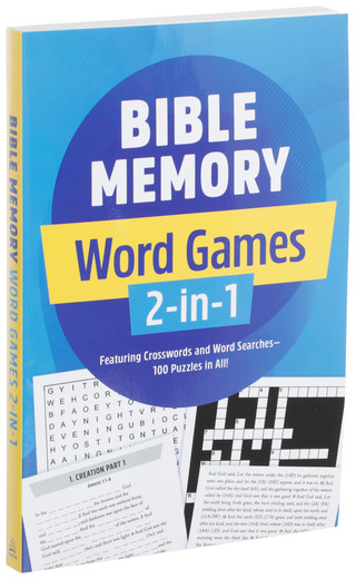Thumbnail 1: LOOK ABOVE LLC-SEASONAL & Bible Memory Word Games 2-in-1 Puzzle Book 