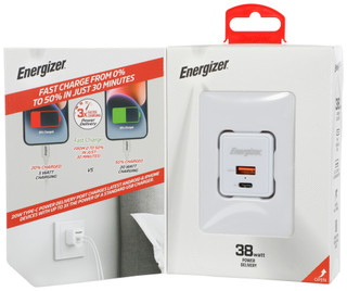 Thumbnail 3: Energizer 38W Type-C & USB Wall Charger 