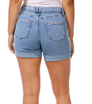 Thumbnail 2: Nautica Women's 9-In Roll Cuff Denim Shorts 