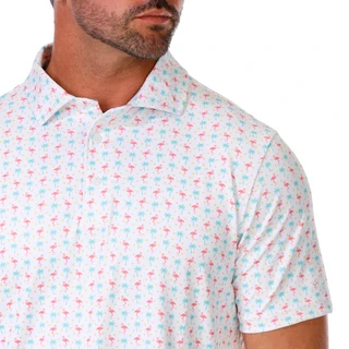 Thumbnail 3: Kenneth Cole Men's Short Sleeve Printed Performance Polo 