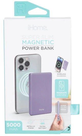 Thumbnail 1: Ihome 5000mAh Magnetic Wireless Power Bank 