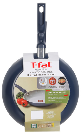 Thumbnail 3: T-fal 2-Piece Ceramic Fry Pan Set 