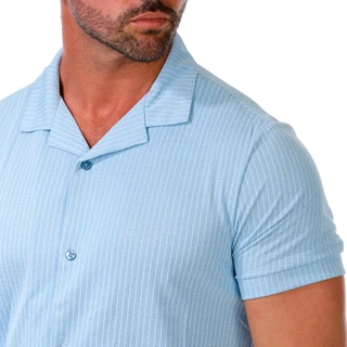 Thumbnail 3: Kenneth Cole Men's Short Sleeve Camp Collar Shirt 