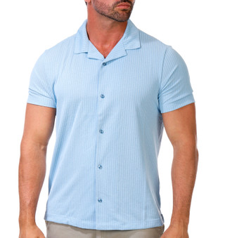 Thumbnail 1: Kenneth Cole Men's Short Sleeve Camp Collar Shirt 
