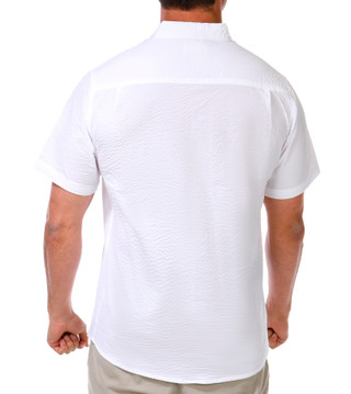 Thumbnail 2: Weatherproof Vintage Men's Short Sleeve Stretch Seersucker Shirt 