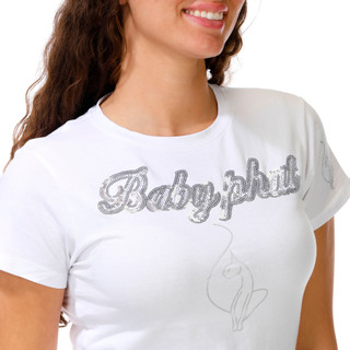 Thumbnail 3: Baby Phat Juniors' Short Sleeve Sequin Tee 