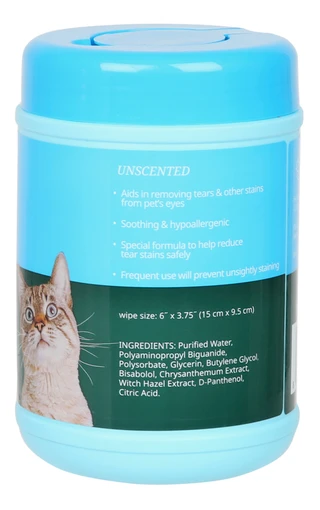 Thumbnail 2: HUMANE SOCIETY Hypoallergenic Pet Eye Wipes 