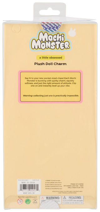 Thumbnail 2: Mochi Monster Fuzzy Duck Bag Charm 