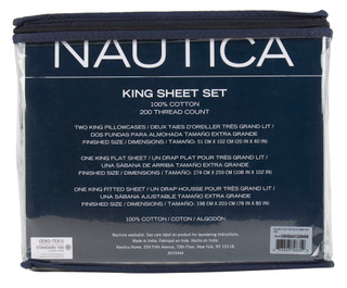 Thumbnail 2: Nautica Twin Cotton Percale Sheet Set 