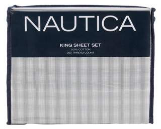 Thumbnail 1: Nautica Twin Cotton Percale Sheet Set 