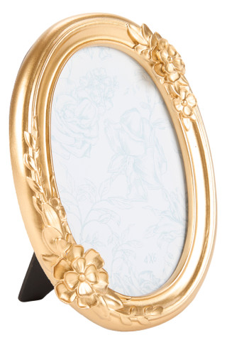 Thumbnail 1: ENCHANTE 4x6 Oval Floral Picture Frame 