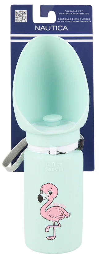 Thumbnail 1: Nautica Foldable Pet Silicone Water Bottle 