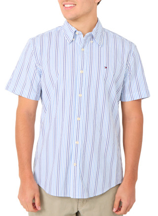 Thumbnail 1: Tommy Hilfiger Men's Short Sleeve Button-Down Shirt 