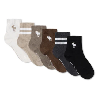 Thumbnail 2: Abercrombie & Fitch Boys' 6-Pair Crew Socks 