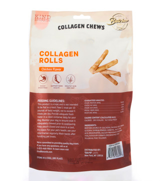 Thumbnail 3: Kind Rewards Chicken Flavor Collagen Rolls Dog Treats 
