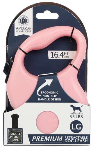 Thumbnail 1: AKC Retractable Dog Leash Large 16.4 ft Tan 