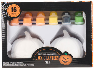 Thumbnail 1: Deejay Home Designs Halloween Paint Your Own Jack-o-lantern Set 