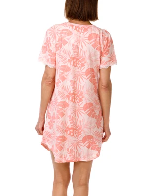 Thumbnail 3: FLORA Women's Short Sleeve Nightshirt 