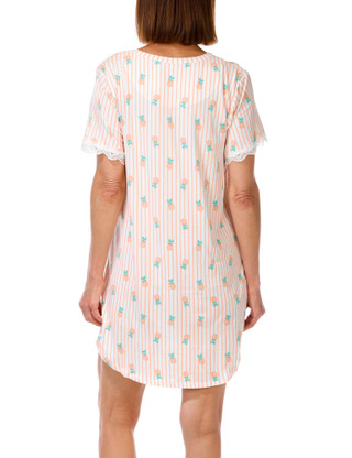 Thumbnail 2: FLORA Women's Short Sleeve Nightshirt 