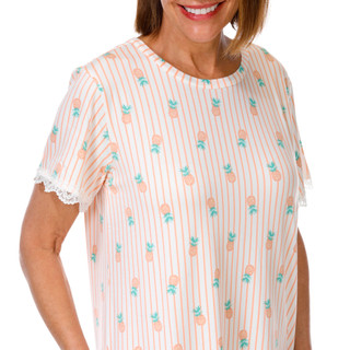 Thumbnail 4: FLORA Women's Short Sleeve Nightshirt 