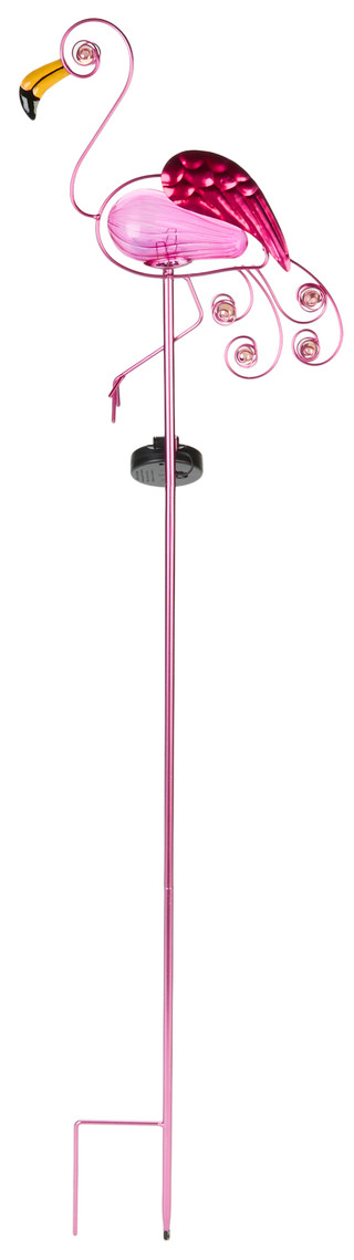 Thumbnail 1: SUNSET VISTA DESIGNS Solar Flamingo Stake Light 