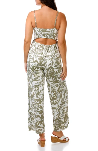 Thumbnail 2: INSPIRED HEARTS Juniors' Open Back Wide Leg Jumpsuit 