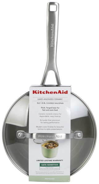 Thumbnail 3: KitchenAid Hard Anodized Ceramic Covered Saucepan 