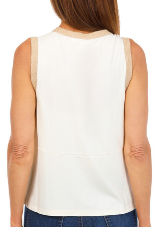 Thumbnail 3: BUNULU Women's Colorblock Button Down Top 