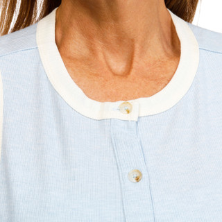 Thumbnail 2: BUNULU Women's Colorblock Button Down Top 