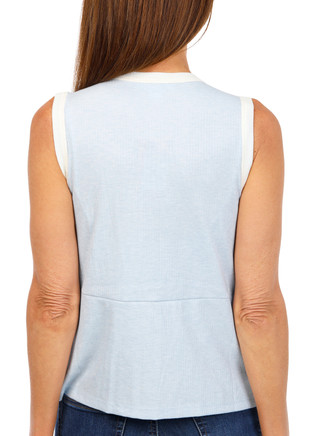 Thumbnail 3: BUNULU Women's Colorblock Button Down Top 
