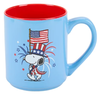 Thumbnail 1: Peanuts Snoopy Americana Mug 
