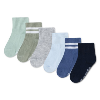 Thumbnail 1: Abercrombie & Fitch Boys' 6-Pack Crew Socks 