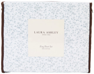 Thumbnail 1: Laura Ashley Tierney 4-Piece King Sheet Set 