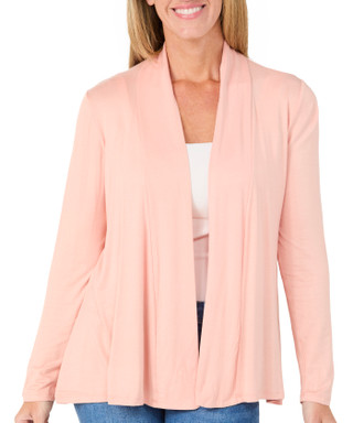 Thumbnail 1: Ny Collection Women's 3Q Sleeve Jersey Knit Cardigan 