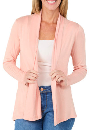 Thumbnail 3: Ny Collection Women's 3Q Sleeve Jersey Knit Cardigan 
