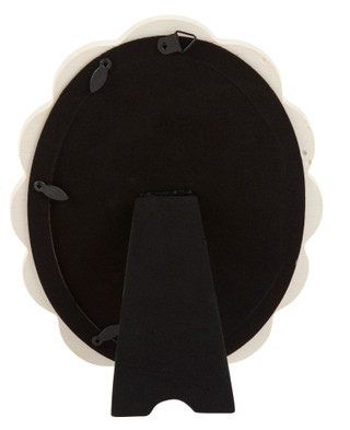 Thumbnail 2: ENCHANTE 5x7 Oval Scalloped Bow Picture Frame 