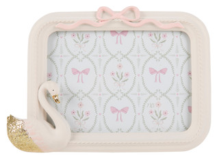 Thumbnail 1: ENCHANTE Bow Swan 5x7 Photo Frame 