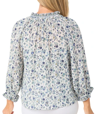 Thumbnail 2: MAX STUDIO Women's Three-Quarter Sleeve Blouse 