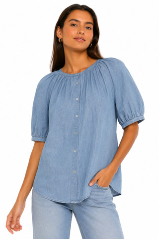Thumbnail 1: TROVE NEW YORK Women's Vintage Denim Top 